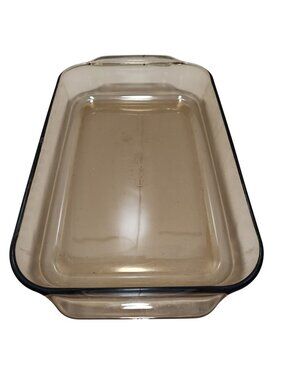 Pyrex Vision Amber Rectangle Baking Pan #233-R brown Corning 3qt 13x9x2"